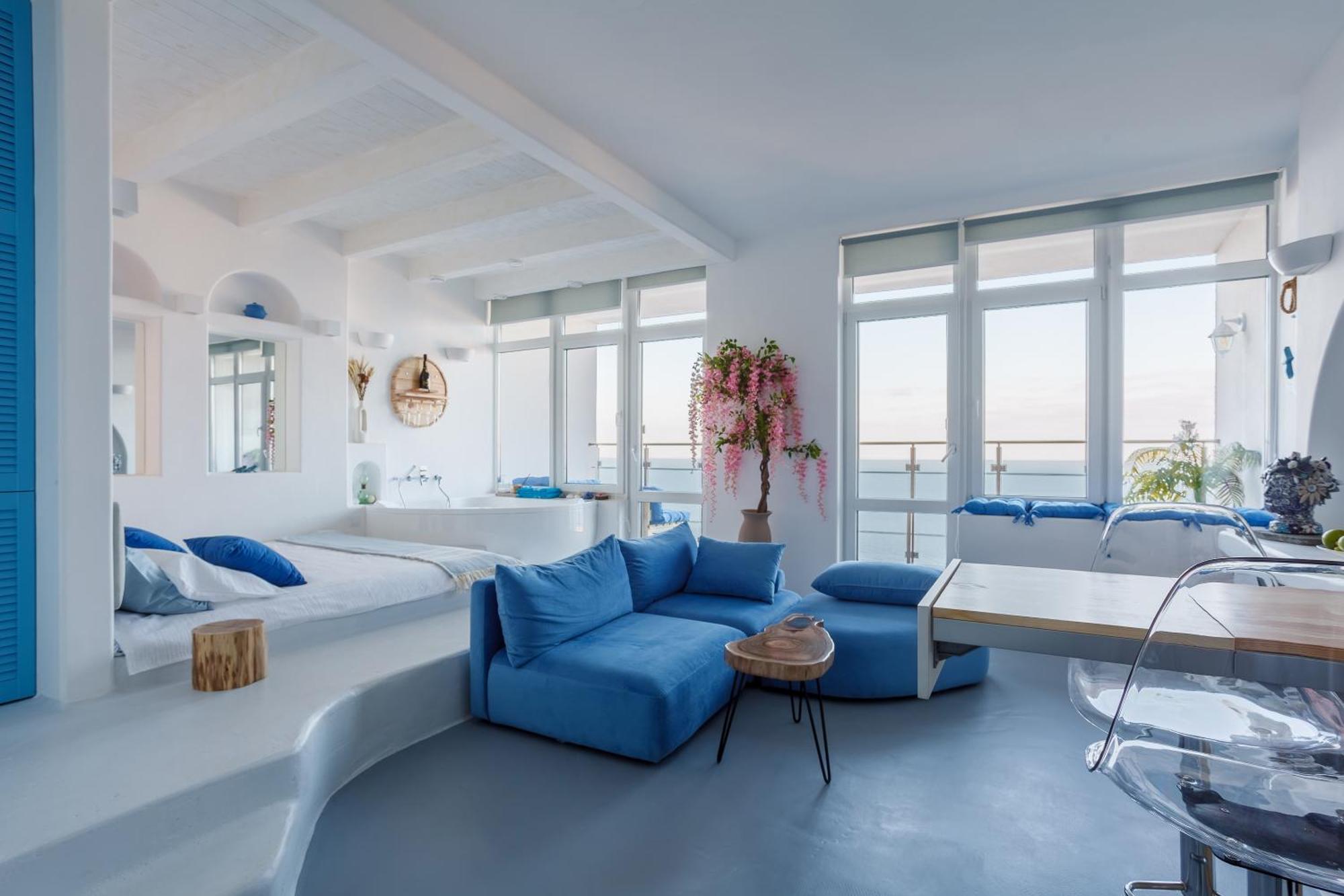Anna Maria Santorini - Greek Suite & Large Sea Terrace Arcadia オデッサ エクステリア 写真