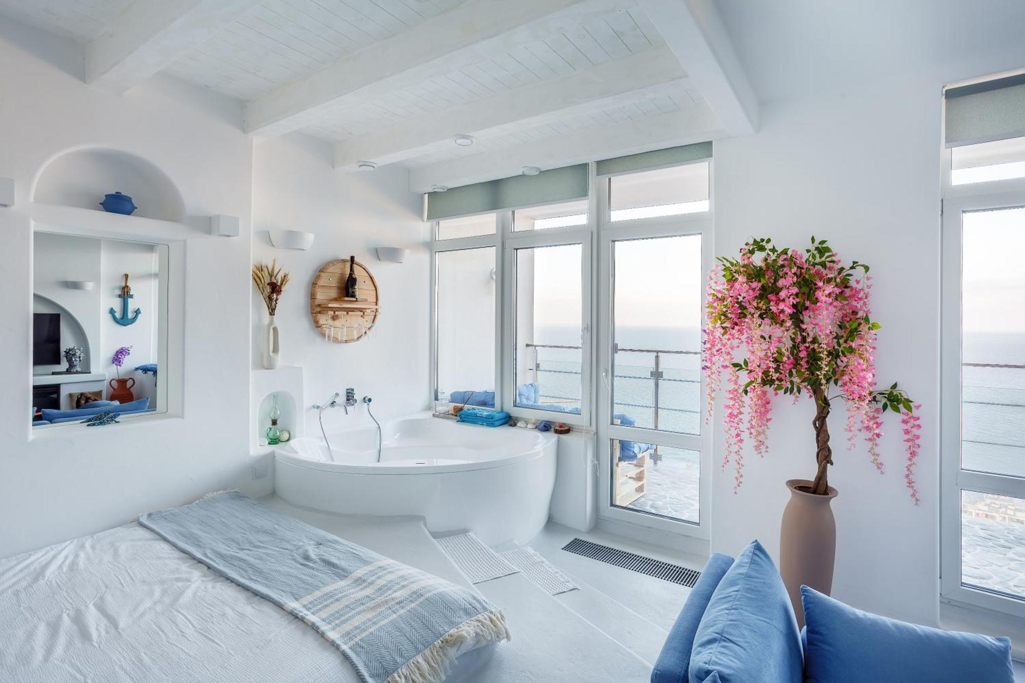 Anna Maria Santorini - Greek Suite & Large Sea Terrace Arcadia オデッサ エクステリア 写真